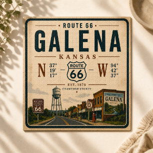 Retro Galena Route 66 Wegreis Legpuzzel