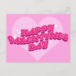 Retro-galentine-Briefkaart Briefkaart