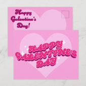 Retro-galentine-Briefkaart Briefkaart (Voorkant / Achterkant)