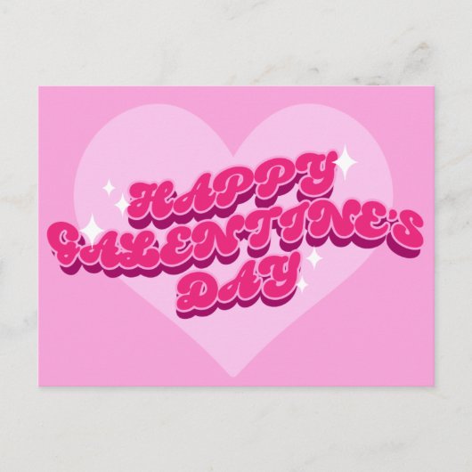 Retro-galentine-Briefkaart Briefkaart (Voorkant)