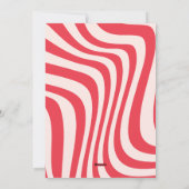 Retro Galentines Dag Uitnodiging, Galentines diner Feestdagenkaart (Achterkant)