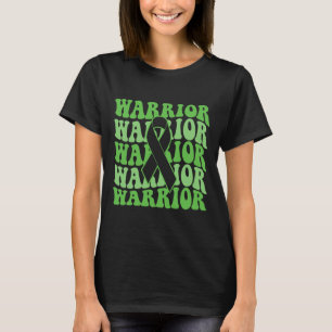 Retro galweg kanker krijger groen lint bewust t-shirt