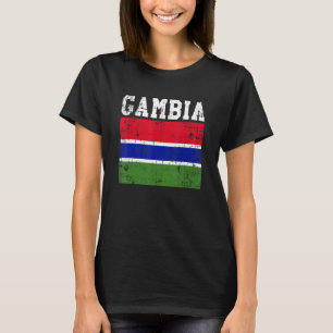Retro Gambia vlag Gambian Roots T-shirt