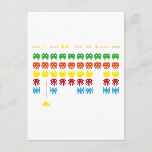 Retro Game Briefkaart (Voorkant)