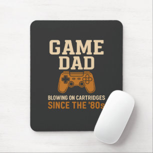 Retro Game Dad '80s Cartridge Vibes Muismat