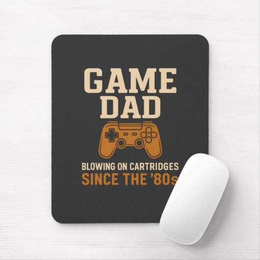 Retro Game Dad '80s Cartridge Vibes Muismat (Met muis)