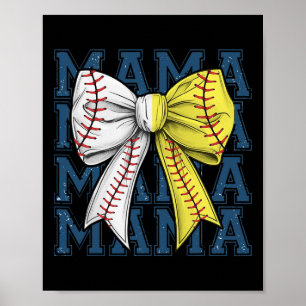 Retro Game Day Zachte Verkoop Mama Sportteam Spiri Poster
