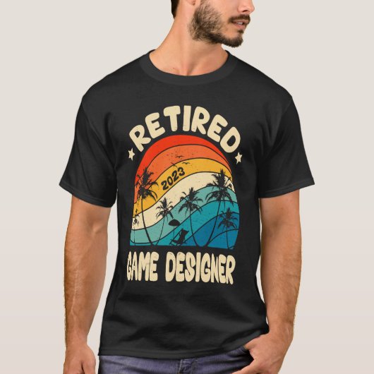 Retro Game Designer Retirement Wor T-shirt (Voorkant)