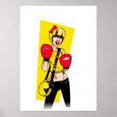 Retro Game Girl Poster (Voorkant)