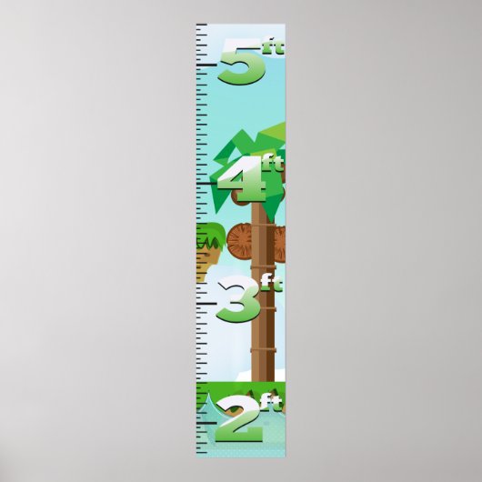 Retro Game Groeigrafiek Poster (Voorkant)