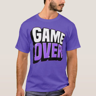 Retro Game Over Glow friend family T-shirt