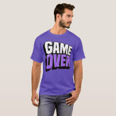 Retro Game Over Glow friend family T-shirt (Voorkant volledig)