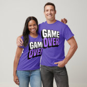 Retro Game Over Glow friend family T-shirt (Unisex)