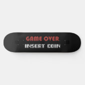 Retro game over skateboard (Horizontaal)