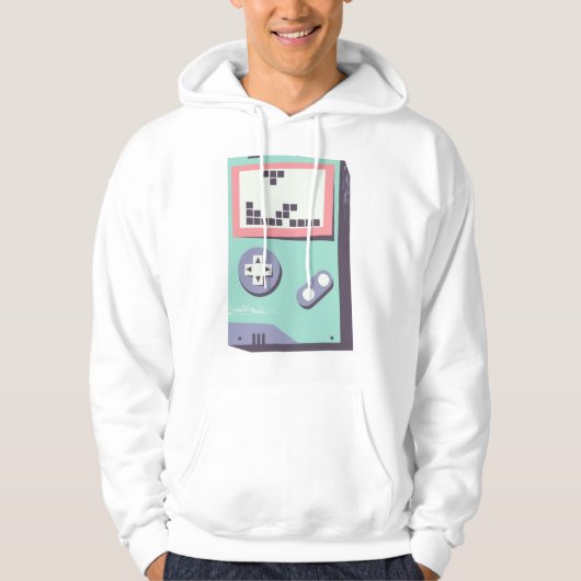 Retro Gameboy LEGO Pixel Art – Gamer Hoodie (Voorkant)
