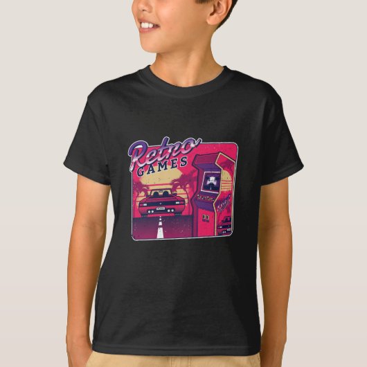 Retro-gamecarcade T-shirt (Voorkant)