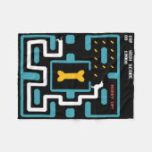 Retro Gameconsole Videogame Hond 80s Arcade  Fleece Deken (Voorkant (Horizontaal))