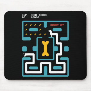 Retro Gameconsole Videogame Hond 80s Arcade Muismat