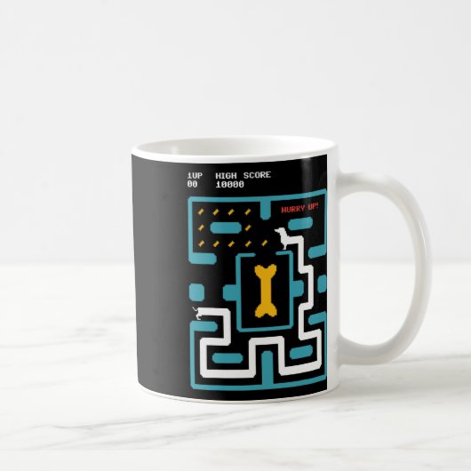 Retro Gameconsole Videogame Hond Jaren 80 Arcade Koffiemok (Rechts)