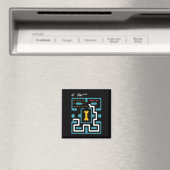 Retro Gameconsole Videogame Hond Jaren 80 Arcade  Magneet (Insitu (Vaatwasser))
