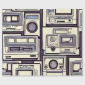 Retro gameconsoles cadeaupapier (Vlak)