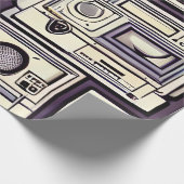 Retro gameconsoles cadeaupapier (Hoek)