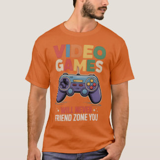 Retro gamecontroller met videogameet vriend fri t-shirt
