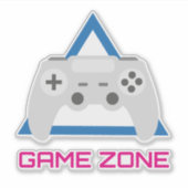 Retro Gamecontroller Neon Sticker (Voorkant)