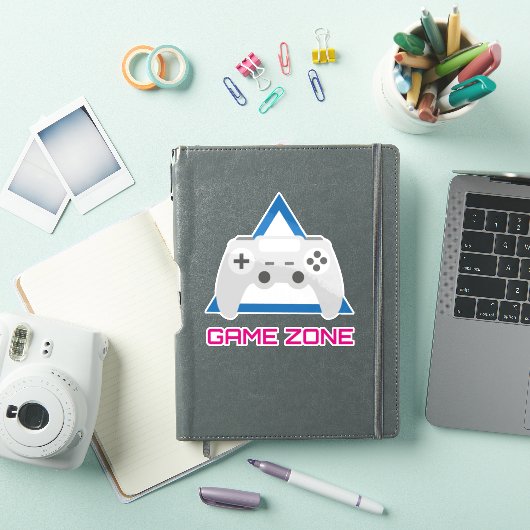 Retro Gamecontroller Neon Sticker (iPad Cover)