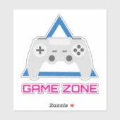 Retro Gamecontroller Neon Sticker (Vel)