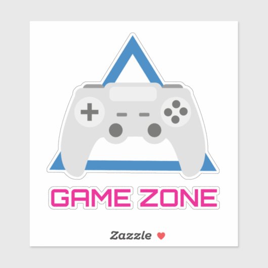 Retro Gamecontroller Neon Sticker (Vel)