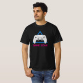 Retro Gamecontroller Neon T-shirt (Voorkant volledig)