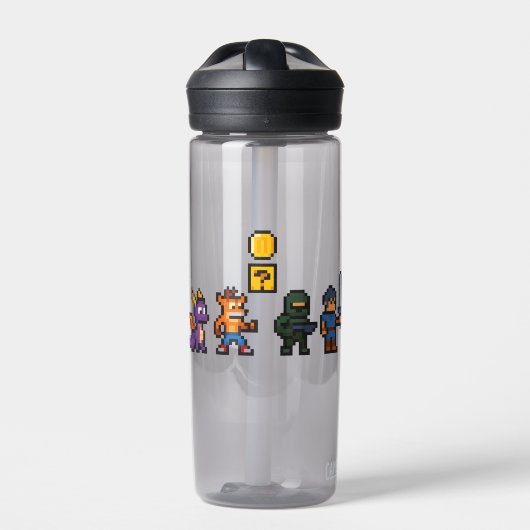 Retro-gamekarakters Waterfles (Voorkant)