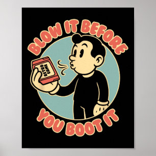 Retro Gamer 80s 90s Vintage Nostalgie Papa Poster