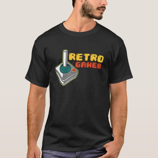 Retro Gamer  80s videogame arcade T-shirt (Voorkant)