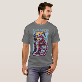 Retro Gamer Alien Monster Vintage Arcade Grafisch T-shirt
