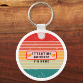 Retro Gamer Arcade Stijl Sleutelhanger (Achterkant)