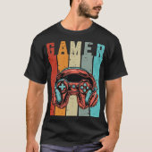 Retro Gamer Art -  Gaming Controller T-shirt (Voorkant)
