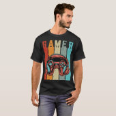 Retro Gamer Art -  Gaming Controller T-shirt (Voorkant volledig)