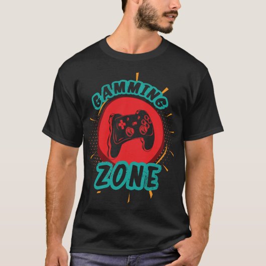 Retro Gamer Art - Gaming Controller T-shirt (Voorkant)