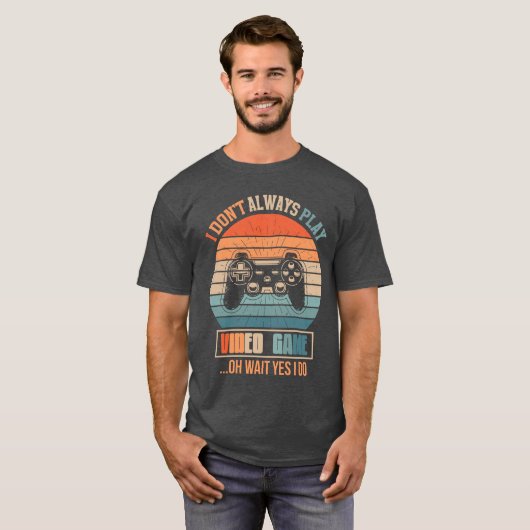 Retro Gamer Art -  Gaming Controller T-shirt (Voorkant volledig)