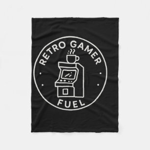 Retro Gamer Brandstof Arcade Koffie Gamen Voor 80s Fleece Deken