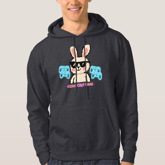 Retro Gamer Bunny Hoodie (Voorkant)