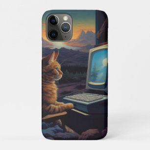 Retro Gamer Cat   8-Bit Pixel Art Gaming Case-Mate iPhone Case