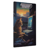 Retro Gamer Cat | 8-Bit Pixel Art Gaming Klembord (Rechts)
