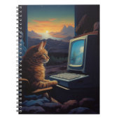 Retro Gamer Cat | 8-Bit Pixel Art Gaming Notitieboek (Voorkant)