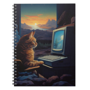 Retro Gamer Cat   8-Bit Pixel Art Gaming Notitieboek