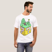 Retro Gamer Chill Scene T-shirt (Voorkant volledig)