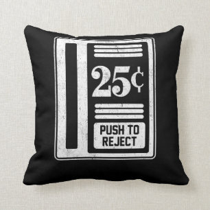 Retro Gamer Classic Arcade Coin-Op 25 cent Kussen