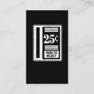 Retro Gamer Classic Arcade Coin-Op 25 cent Visitekaartje